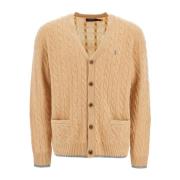 Flettet Uld Kashmir Cardigan