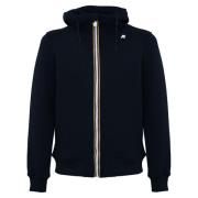 Blå Zip Hoodie Sweater