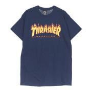 Flame Tee Navy/Gul Herre T-shirt