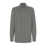 Houndstooth Flannel Skjorte