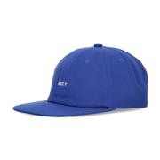 Fed Twill Flat Brim Kasket Blå