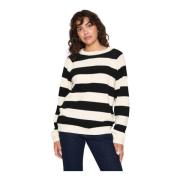 Ice Black Stripe Strik Pullover