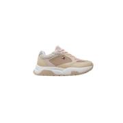 Mesh Running Sneakers i Beige