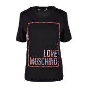 Hvid T-shirt fra Love Moschino Collection