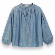 Chambray Denim Bluse