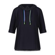 Sporty Hooded Shirt med Neon Mesh