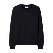 Multifarvet sweater med broderede logoer