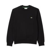 Sort Crew Neck Sweatshirt Klassisk Pasform