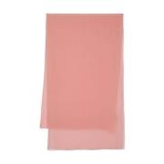 Peach Pink Silk Sheer Scarf