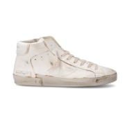 Vintage High Top Sneakers Hvid