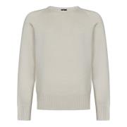 Krem Uld Cashmere Sweater Raglan