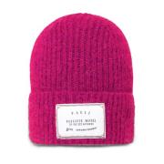 Mohair Uld Beanie, Fuchsia