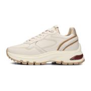 Beige Læder Lavtop Sneakers