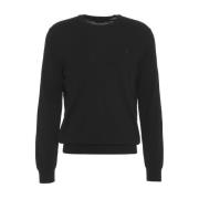 Ribbet Crew Neck Strik Trøje