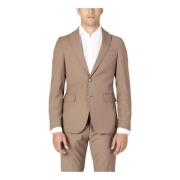 Brun Blazer Knaplukning