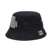 Check Denim Bucket Hat