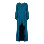 Elegant Maxi Kjole med V-Hals