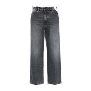 Højtaljet Denim Palazzo Jeans