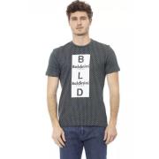 Grøn Bomuld T-shirt med Frontprint