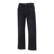 Sort Heritage Denim Straight Leg Jeans