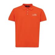 Orange Bomuld Polo Skjorte