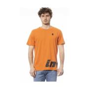 Orange Bomuld Logo Print T-Shirt