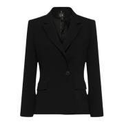 Dobbeltbrystet Sort Blazer