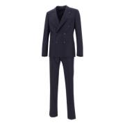 Navy Blue Wool Suit Dress