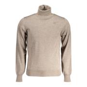 Brun Langærmet Sweater med Logo