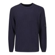 Ribstrikket Crew Neck Sweater