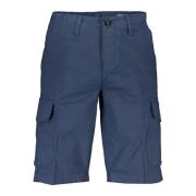 Blå Bermuda Shorts Regular Fit Logo