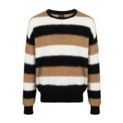 Stribet rund hals sweater Maximos