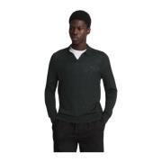 Merino Collared Jumper med Tonal Eagle