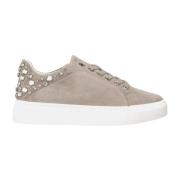 Studded Læder Sneaker med Platform