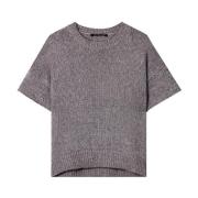 Chunky Strik Metallic Sweater