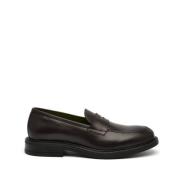 Brune læder loafers med memory foam