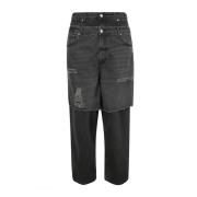 Revnet Denim Dobbelt Lukning Jeans