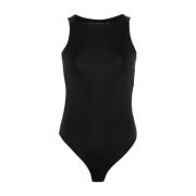 Jersey Bodysuit i Sort