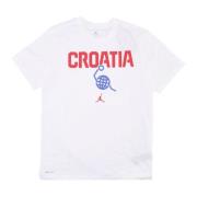 Kroatien Basketball Team Tee Hvid