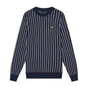 Stribet Crew Neck Jumper