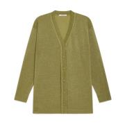 Lurex Cardigan med Shiny Fluid Stil