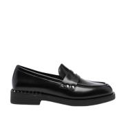 Studded Læder Loafers