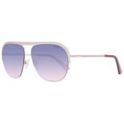 Rosaguld Aviator Solbriller