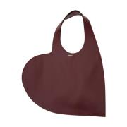 Rød Heart Tote Taske