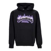 Airbrush Hoodie Sort/Lilla