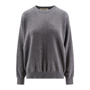 Uld og Cashmere Sweater med Cut-Out Detaljer