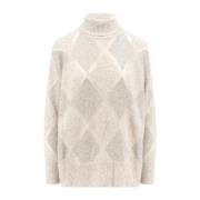 Diamant Mohair Sweater med Pailletdetaljer