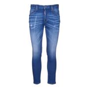 Blå Skinny Denim Bukser