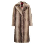 Luksuriøs Faux Fur Coat Natalie - Brun