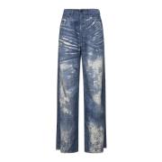 Blå Denim Jeans